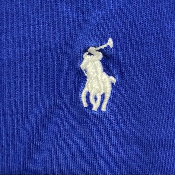 Polo by Ralph Lauren • Blue Tee • White Logo - Picture 3 of 5